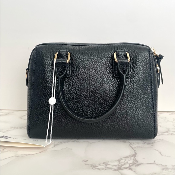 ❌SOLD❌ New Tory Burch Leather Thea Mini Web Satchel Black - Picture 3 of 9